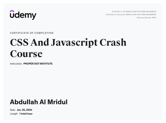 CSS And JS Course by Udemy
